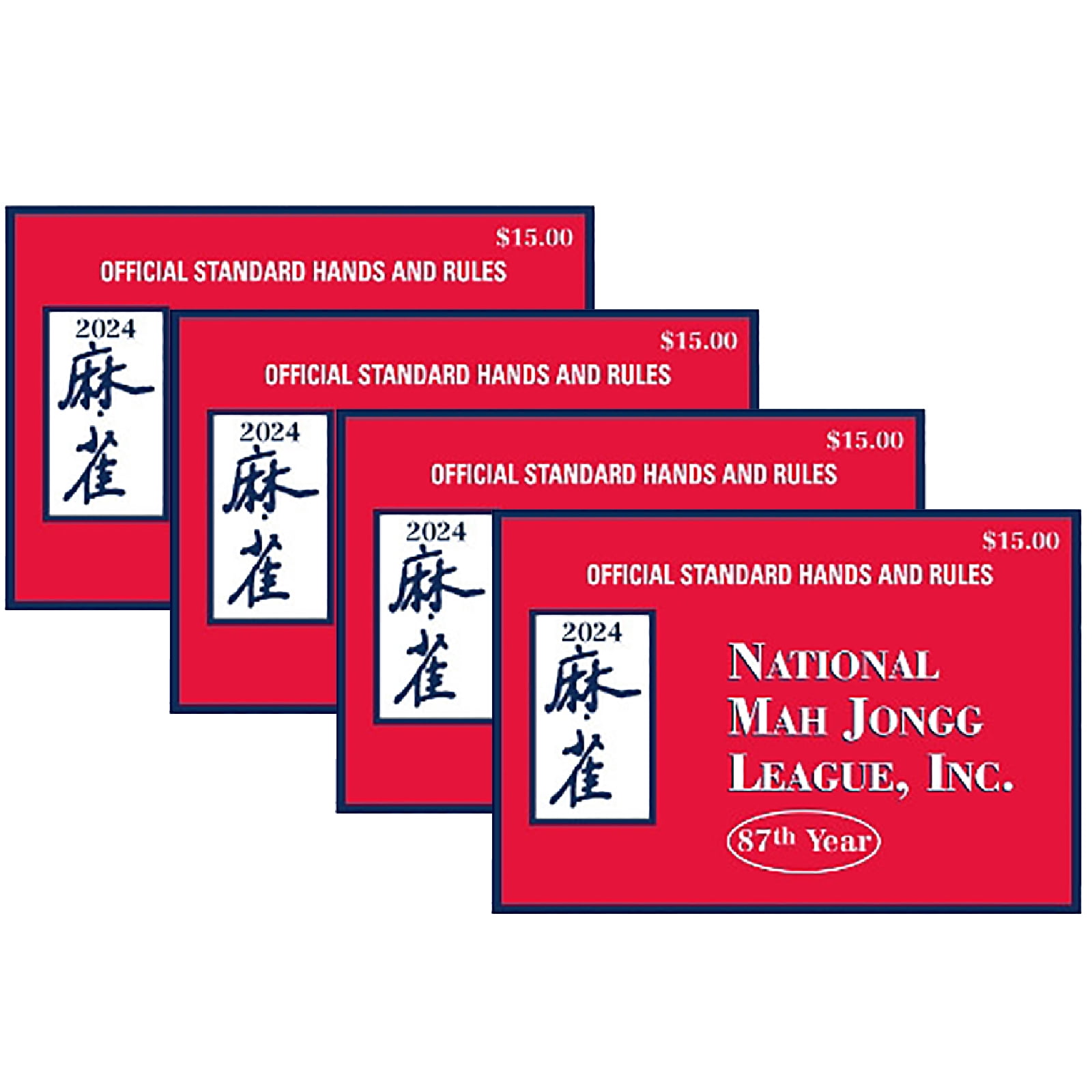 Mah Jongg Cards 2024 Official Hands and Rules,,National Mah Jongg League, Official Standard