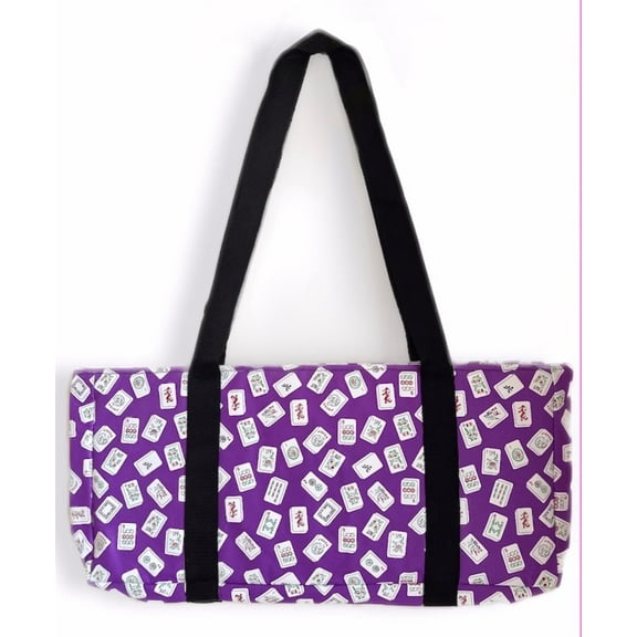 Mah Jongg Direct Purple Color Tiles MJ Designer Logo Soft Replacement Case, includes two matching wraps and a bonus bag, (Replacement Soft Case Only - tiles, trays, racks and pushers not included)