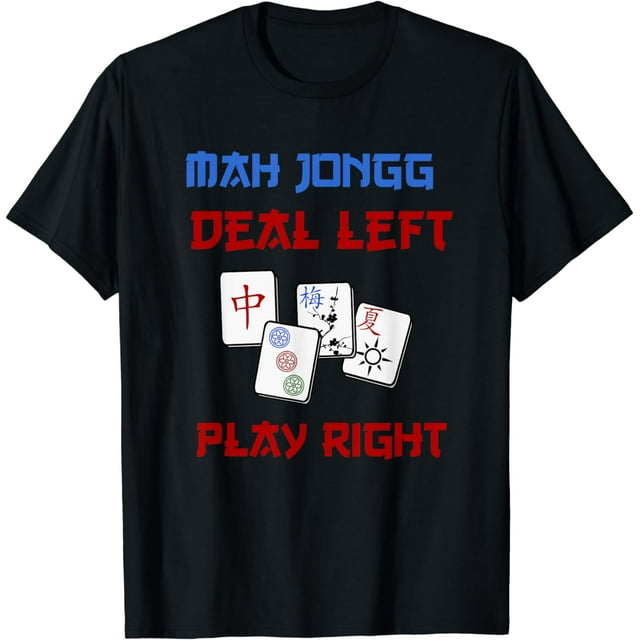 Mah Jongg Game Deal Left Play Right Chinese Jewish Tile Game Cotton T