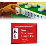 Mah Jongg League 2024 Large Size Card, Mah Jongg Card, National Mahjong Cards 2024, 1/4/8PC National Mahjong Cards Official Standard Hands and Rules (Color : Red-1pcs)