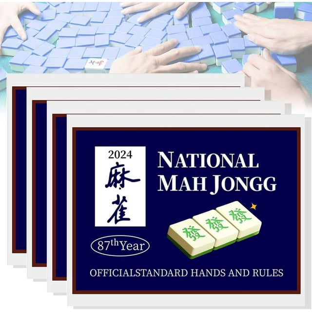 Mah Jongg League 2024 Large Size Card, National 2024 Mahjong Cards Game