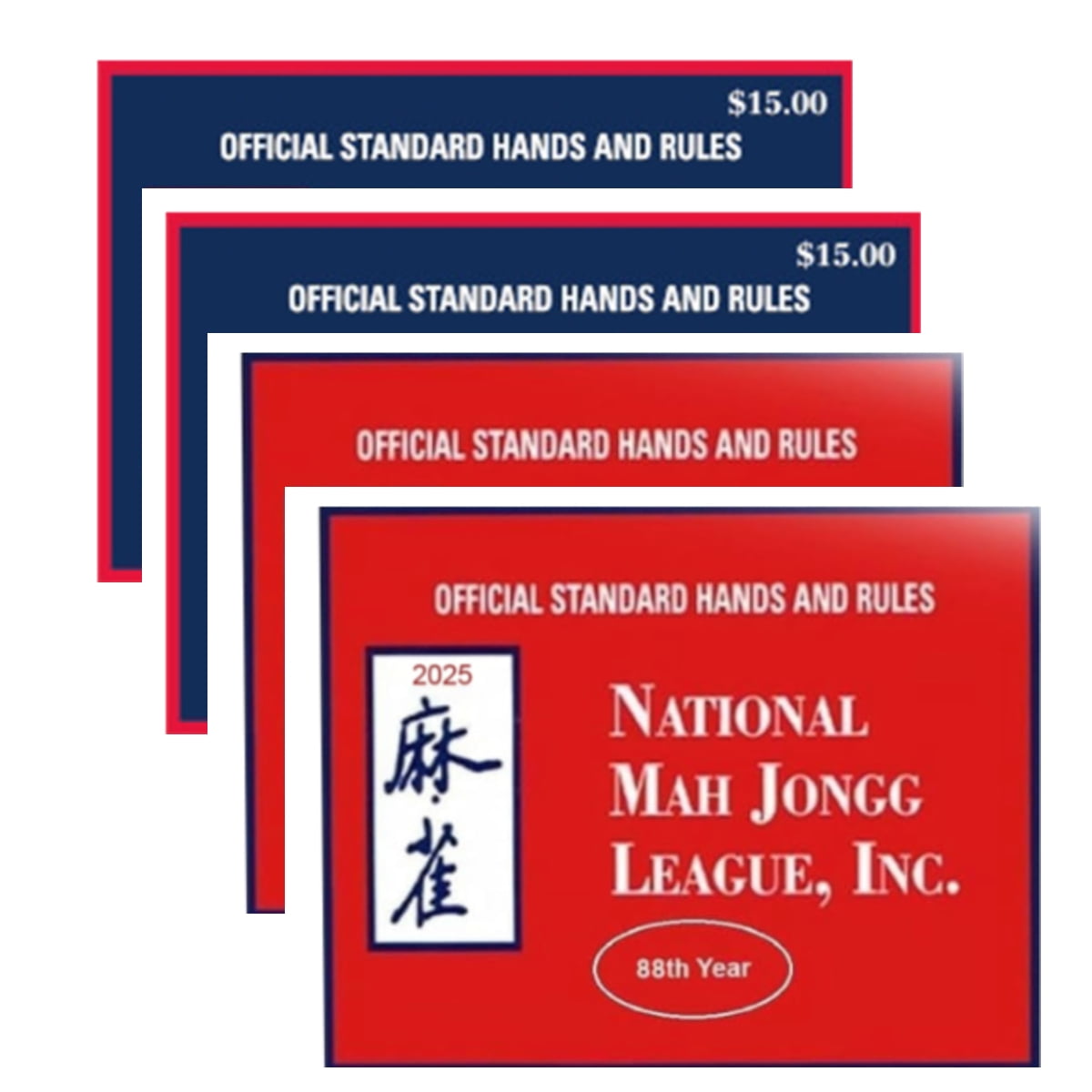 Mah Jongg League 2025 Large Size Card, Mah Jongg Card, National Mahjong