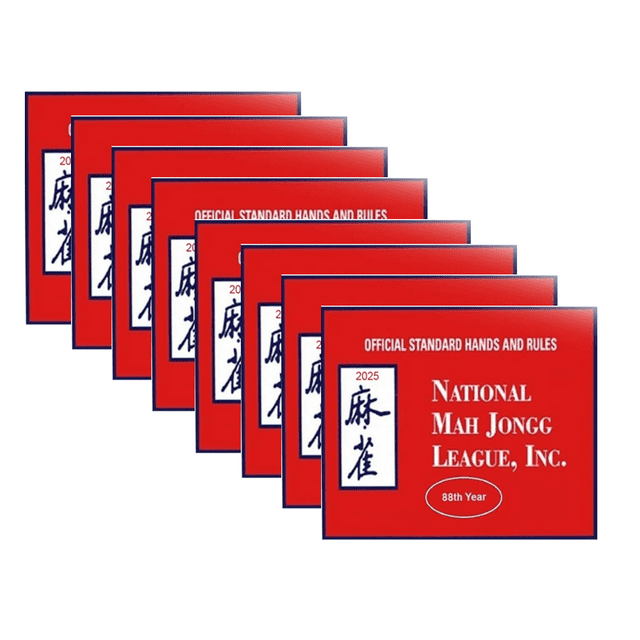 Mah Jongg League 2025 Large Size Card, Mah Jongg Card, National Mahjong