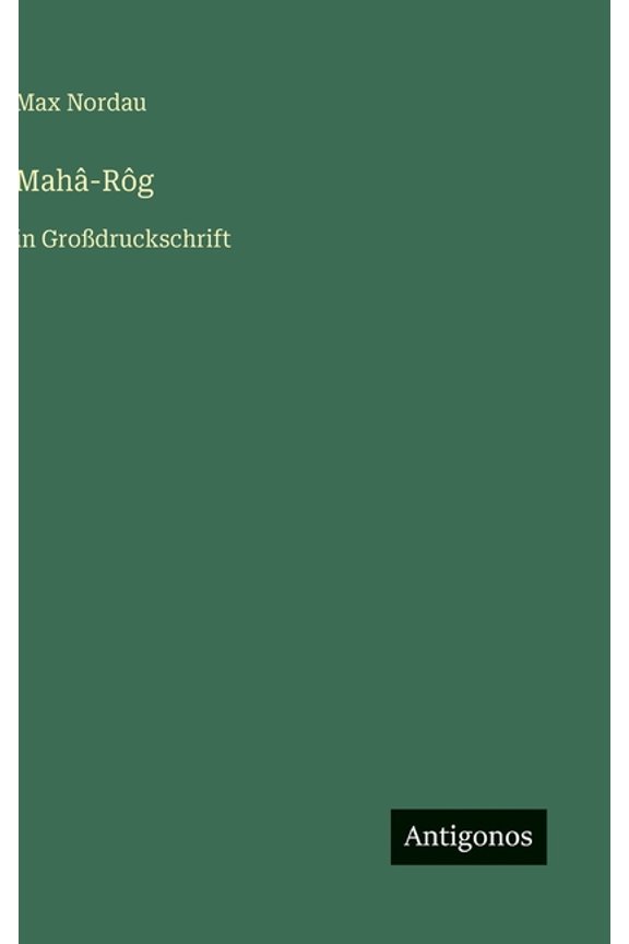 Mah-Rg: in Grodruckschrift, (Hardcover)