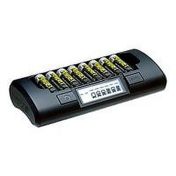 Maha PowerEx MH-C801D Eight Cell 1-Hr Charger - 1-2 hr battery charger - (for 8xAA/AAA) + AC power adapter - 2000 mA