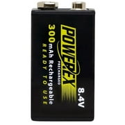 Maha Powerex Precharged 8.4V 300mAh Low Self-Discharge Rechargeable NiMH Battery