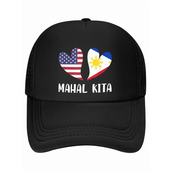 Mahal Kita Filipino American Lovers Pilipinas USA Baseball Cap