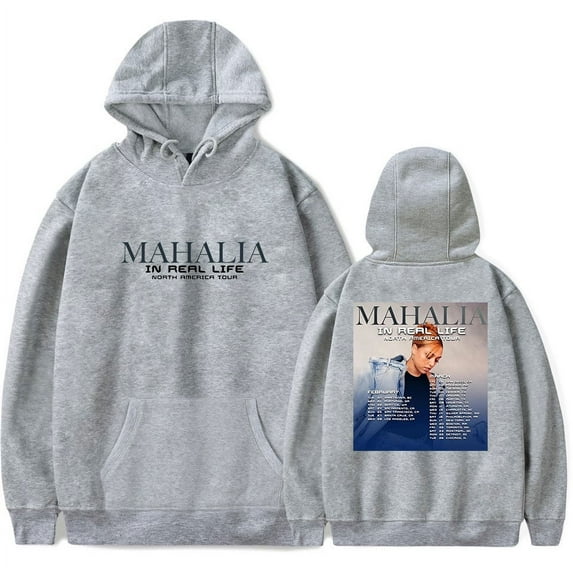 Mahalia Hoodies In Real Life Tour Women Men Fashion Casual Sweatshirt Long Sleeve Pullover