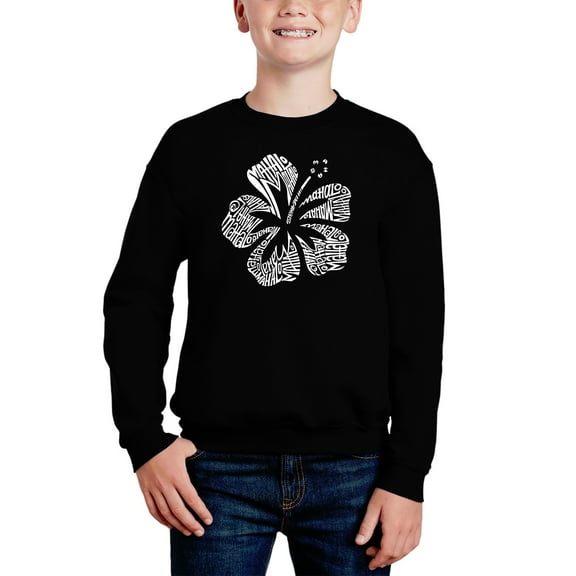 Mahalo - Boy's Word Art Crewneck Sweatshirt