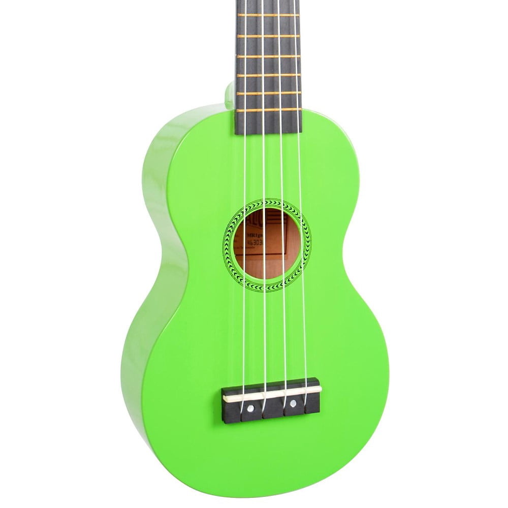 Rainbow Soprano Ukulele w/Bag Green