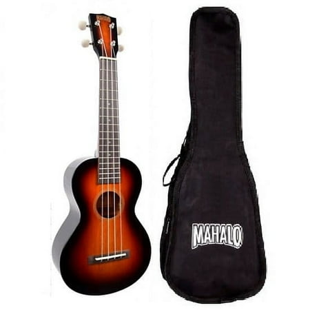 Mahalo Ukuleles Java Concert Ukulele 3 Tone Sunburst
