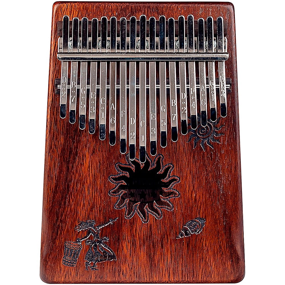Mahalo Tropical Kalimba with Bag Walnut