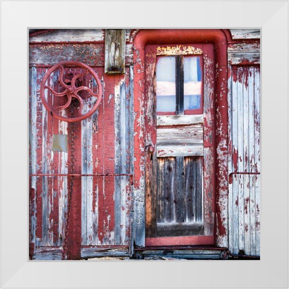 Mahan, Kathy 12x12 White Modern Wood Framed Museum Art Print Titled - Old Train I