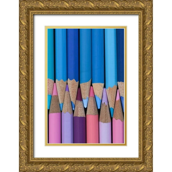 Mahan, Kathy 13x18 Gold Ornate Wood Framed with Double Matting Museum Art Print Titled - Colored Pencils II