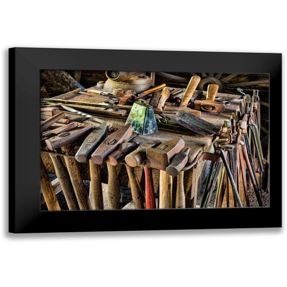 Mahan, Kathy 14x11 Black Modern Framed Museum Art Print Titled - Blacksmith Shop I