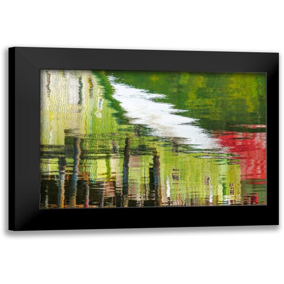 Mahan, Kathy 14x11 Black Modern Framed Museum Art Print Titled - Cannery Reflections I