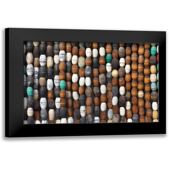 Mahan, Kathy 14x11 Black Modern Framed Museum Art Print Titled - Fishing Floats II