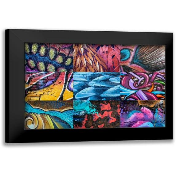 Mahan, Kathy 14x11 Black Modern Framed Museum Art Print Titled - Graffiti I