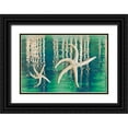 thumbnail image 1 of Mahan, Kathy 14x11 Black Ornate Wood Framed with Double Matting Museum Art Print Titled - Starfish on Water I, 1 of 4
