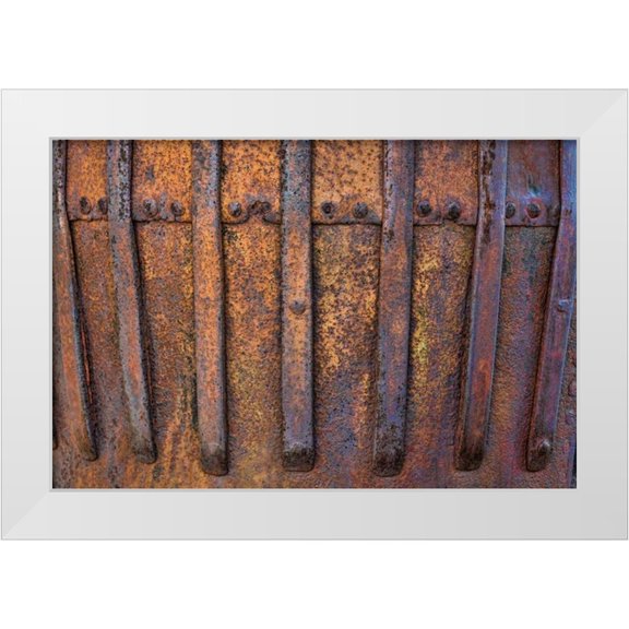 Mahan, Kathy 14x11 White Modern Wood Framed Museum Art Print Titled - Mining Equipment I