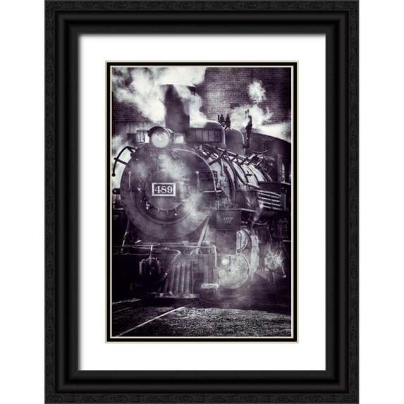 Mahan, Kathy 17x24 Black Ornate Wood Framed with Double Matting Museum Art Print Titled - Scenic Railroad II