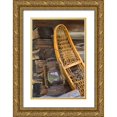 thumbnail image 1 of Mahan, Kathy 17x24 Gold Ornate Wood Framed with Double Matting Museum Art Print Titled - Fishing Cabin II, 1 of 4