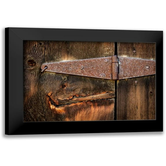 Mahan, Kathy 18x13 Black Modern Framed Museum Art Print Titled - Cabin Hinge