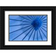 thumbnail image 1 of Mahan, Kathy 18x13 Black Ornate Wood Framed with Double Matting Museum Art Print Titled - Blue Umbrella, 1 of 4