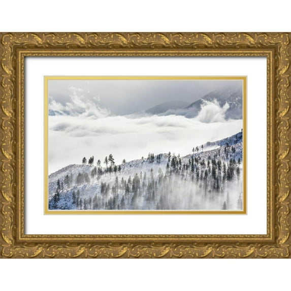 Mahan, Kathy 18x13 Gold Ornate Wood Framed with Double Matting Museum Art Print Titled - Daggett Pass II
