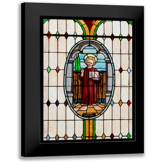 Mahan, Kathy 18x24 Black Modern Framed Museum Art Print Titled - Stained Glass IX