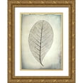 thumbnail image 1 of Mahan, Kathy 24x32 Gold Ornate Wood Framed with Double Matting Museum Art Print Titled - Skeletonized leaf, 1 of 4