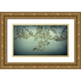 thumbnail image 1 of Mahan, Kathy 32x20 Gold Ornate Wood Framed with Double Matting Museum Art Print Titled - Maple Leaves, 1 of 4