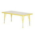 thumbnail image 1 of Mahar Manufacturing M2430YL-SB Rectangle Activity Table with Maple Top and Yellow Edge, 24 x 30 in., 1 of 1