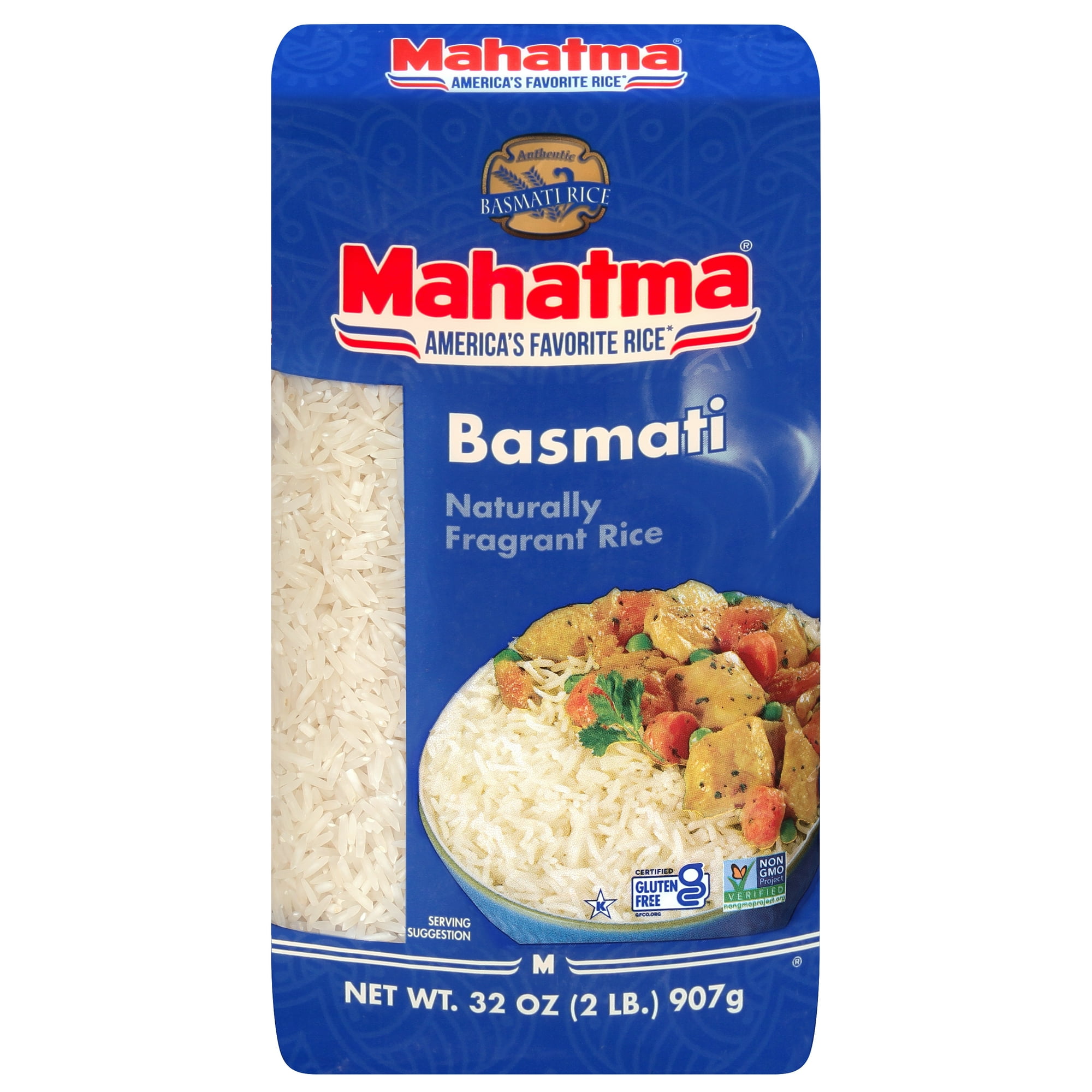 Mahatma Basmati Extra Long Grain White Rice 2 lb Bag itFRESH