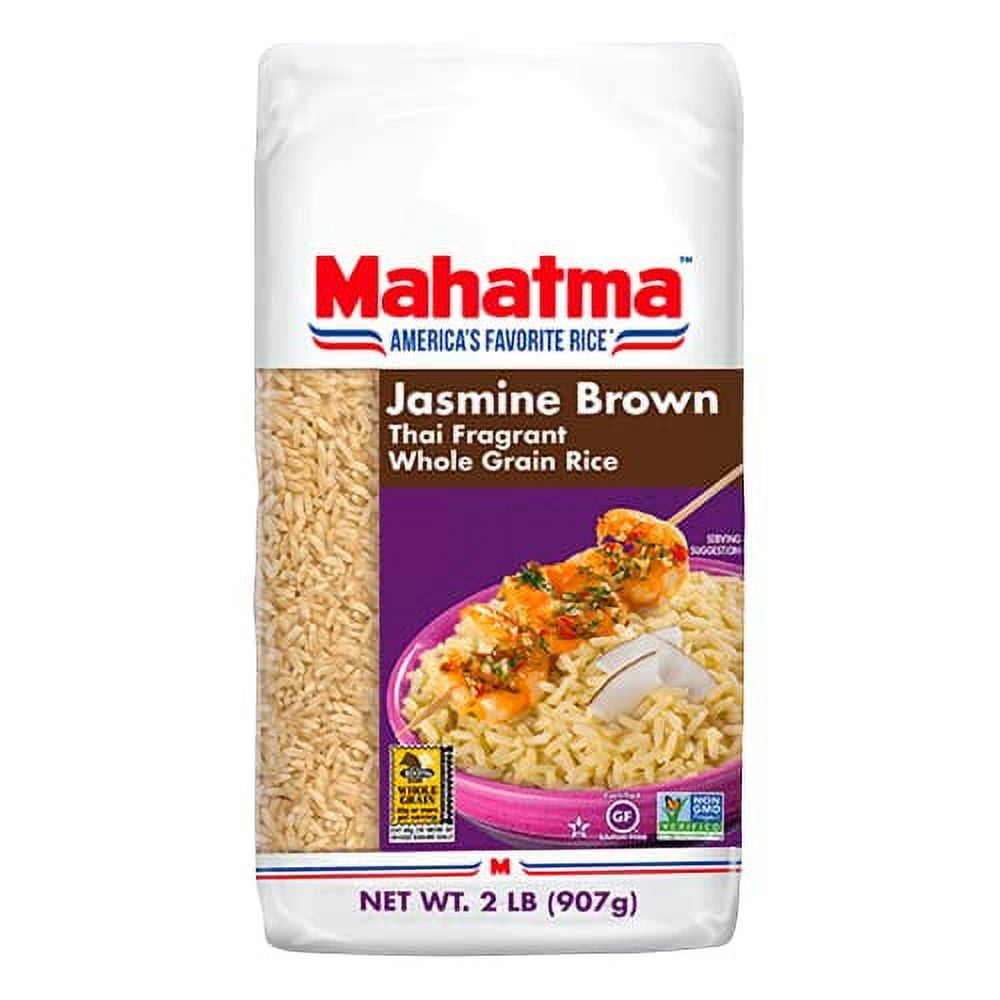 Mahatma Brown Jasmine Rice Bag 32Ounce, Brown Thai Jasmine Rice