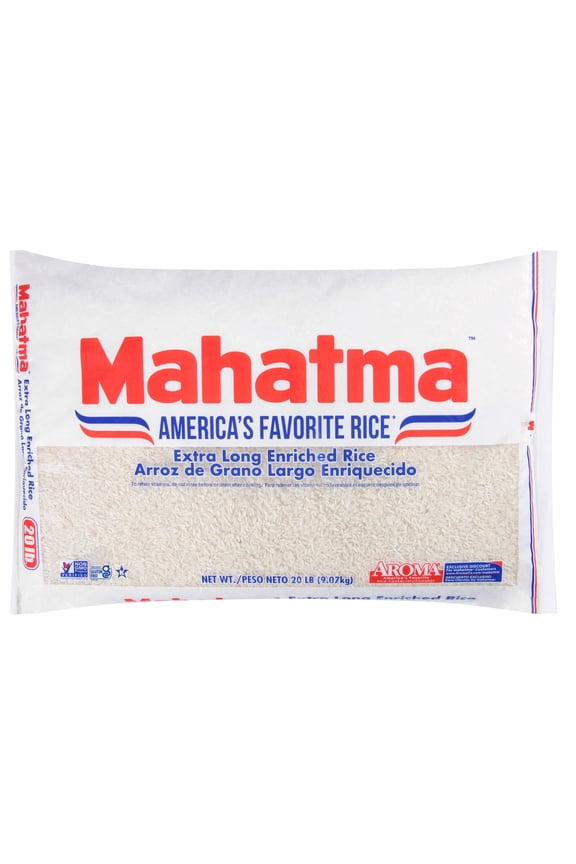 Enriched Extra Long Grain White Rice, 20 lb Bag