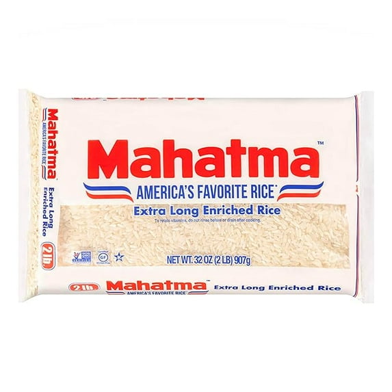 Mahatma Extra-Long-Grain Rice 2-Pound Rice Bag, Gluten-Free and Non-GMO White Rice Bulk Bag, 3 Bag of Rice