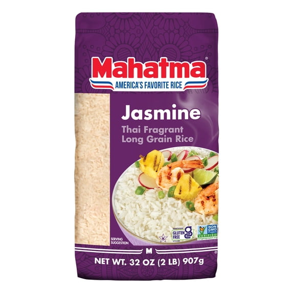 Mahatma Jasmine Rice 32-Ounce Bag of Rice (Pack of 6)