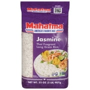 Mahatma Jasmine Thai Fragrant Long Grain Rice, Gluten Free, 32 oz (2 lbs) (907 Grams)