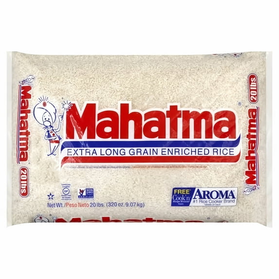 Mahatma Long Grain White Rice 20-Pound (Pack of 5)