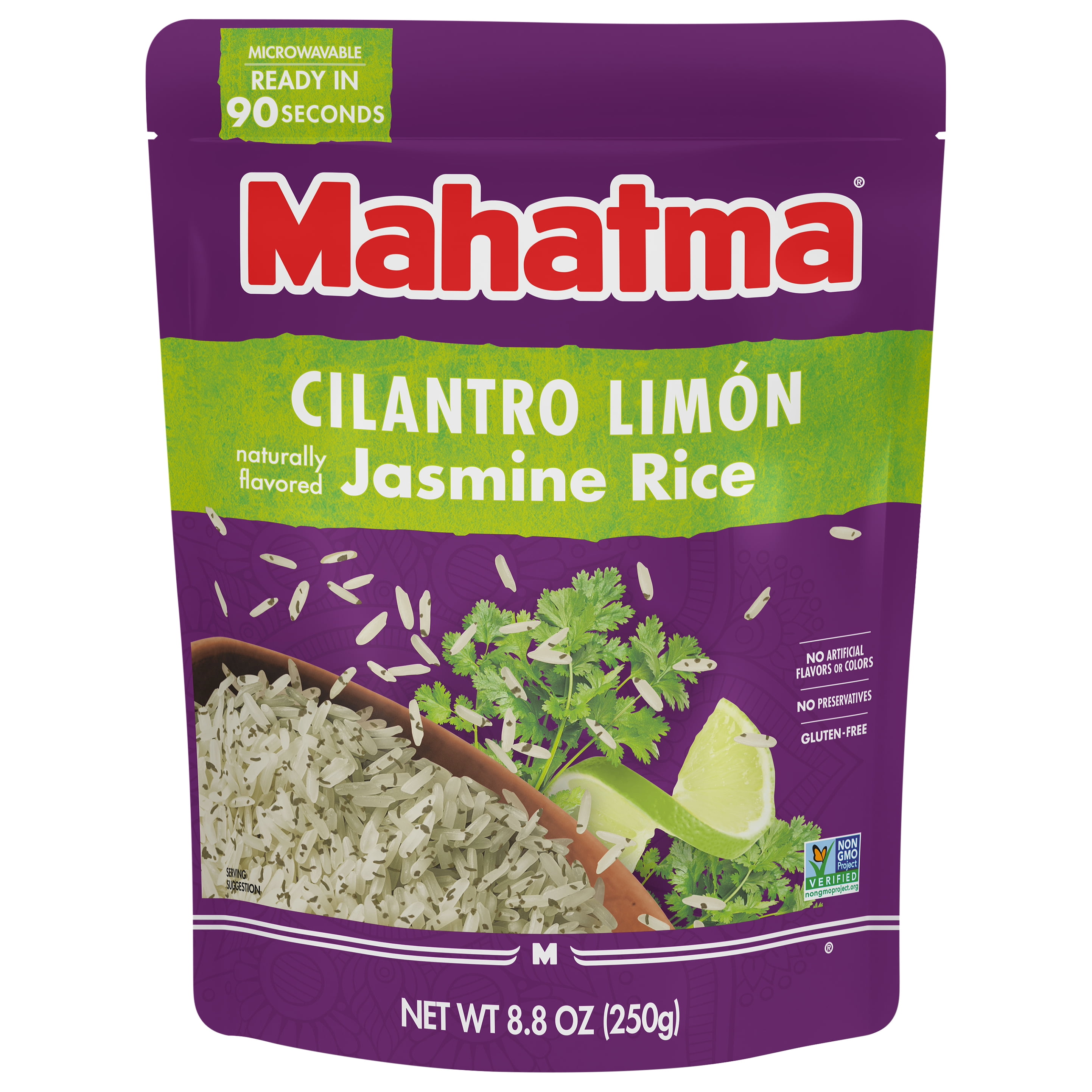 Mahatma ReadytoHeat Cilantro Limón Jasmine Rice, 8.8 oz Bag