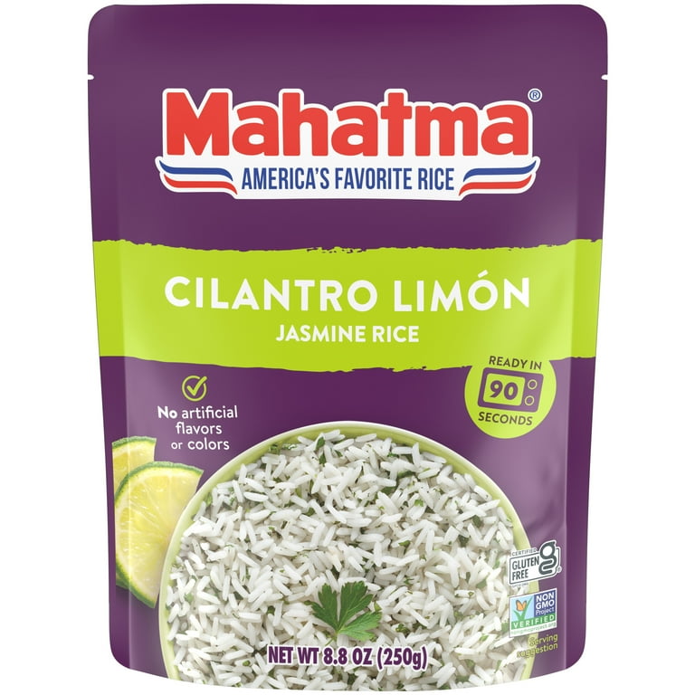 Mahatma Cilantro Limon Jasmine Ready-to-Heat Rice 8.8 oz - Walmart.com