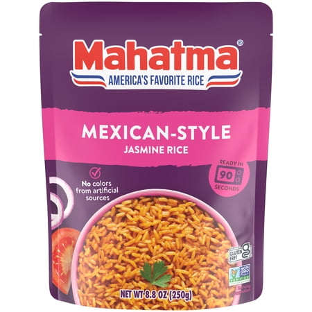 Mahatma Ready-to-Heat Mexican-Style Jasmine Rice, 8.8 oz Bag