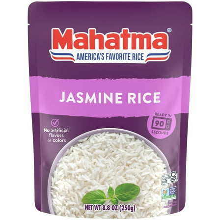 Mahatma Ready-to-Heat White Jasmine Rice, 8.8 oz Bag