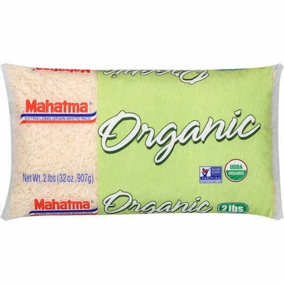 Mahatma Rice, Organic Long Grain White Rice 2 lb Bag