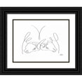 thumbnail image 1 of Mahdavi, Gholam Reza 18x15 Black Ornate Wood Framed with Double Matting Museum Art Print Titled - Bulls, 1 of 4