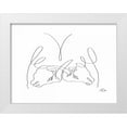 thumbnail image 1 of Mahdavi, Gholam Reza 32x25 White Modern Wood Framed Museum Art Print Titled - Bulls, 1 of 4