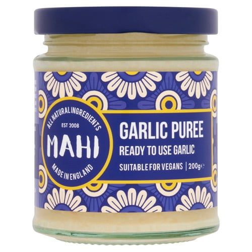 Mahi Garlic Puree 200g, British Import (Pack of 2)