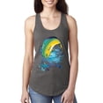 thumbnail image 1 of Mahi-Mahi Fish Catching Small Fish Animal Lover Ladies Racerback Tank Top, Dark Grey, Large, 1 of 3