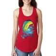 thumbnail image 1 of Mahi-Mahi Fish Catching Small Fish Animal Lover Ladies Racerback Tank Top, Red, Large, 1 of 3